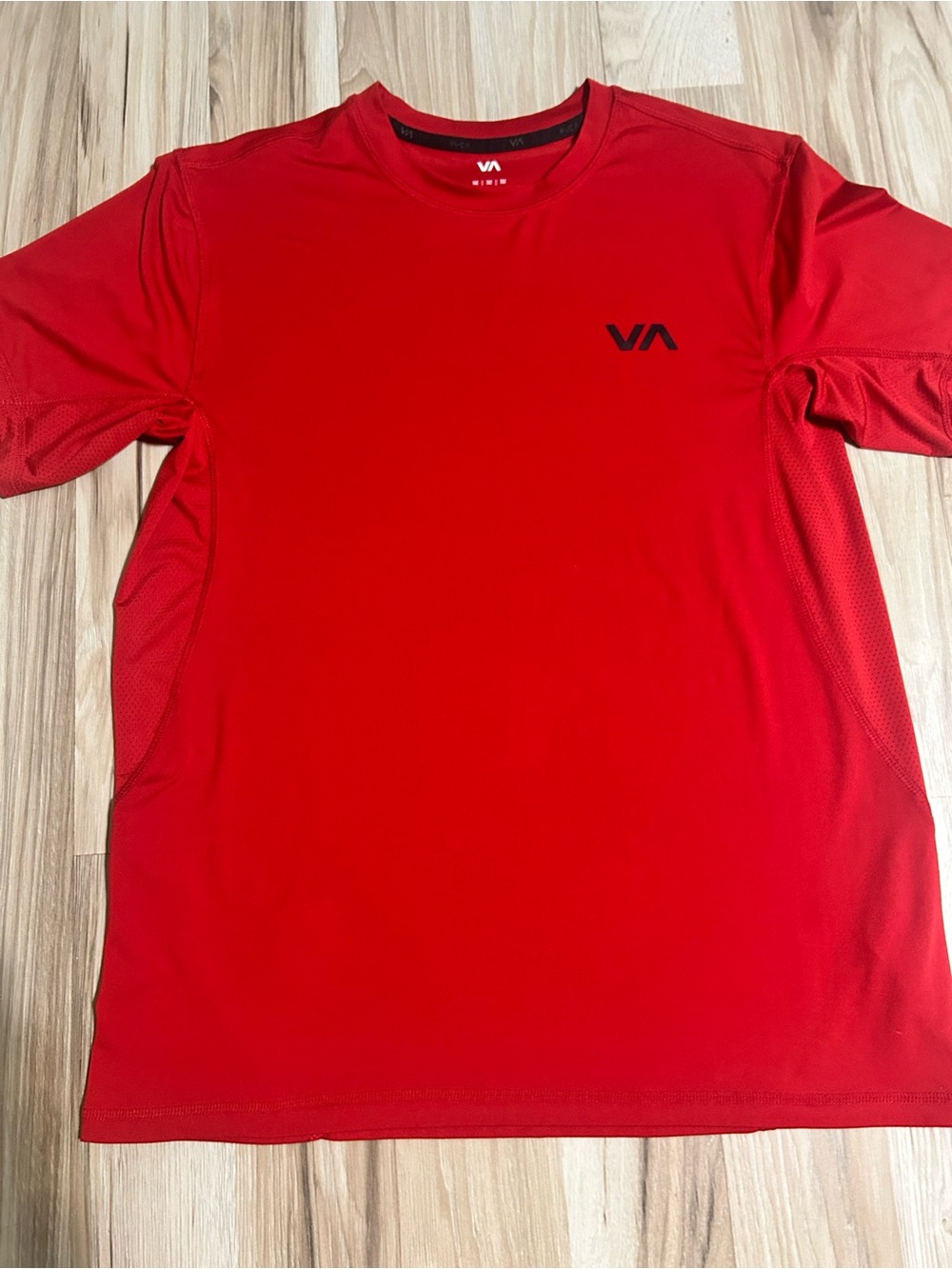 RVCA Men’s Red Short Sleeve Performance Tee